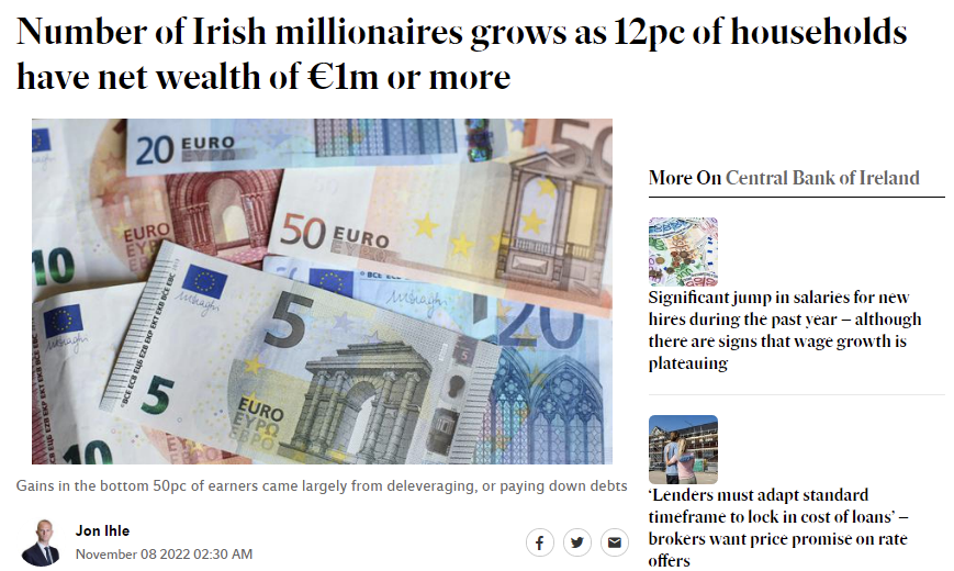 “欧洲小虎”并非浪得虚名，12%的家庭拥有100万欧元或以上的净财富
